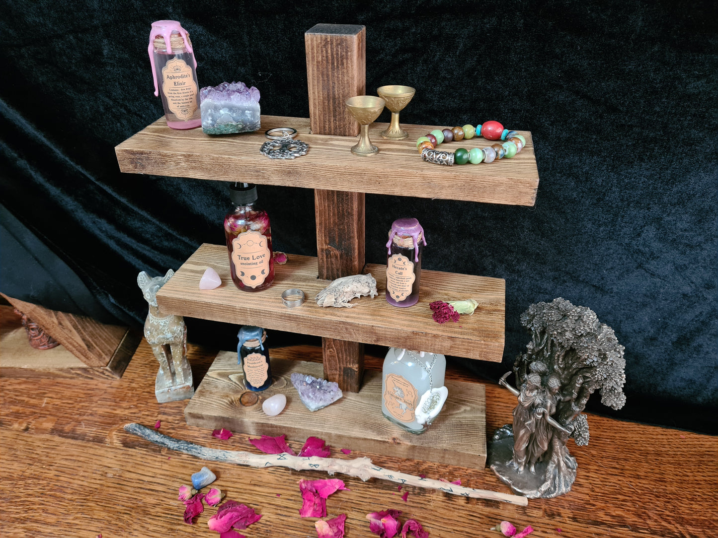 Triple Display Shelf