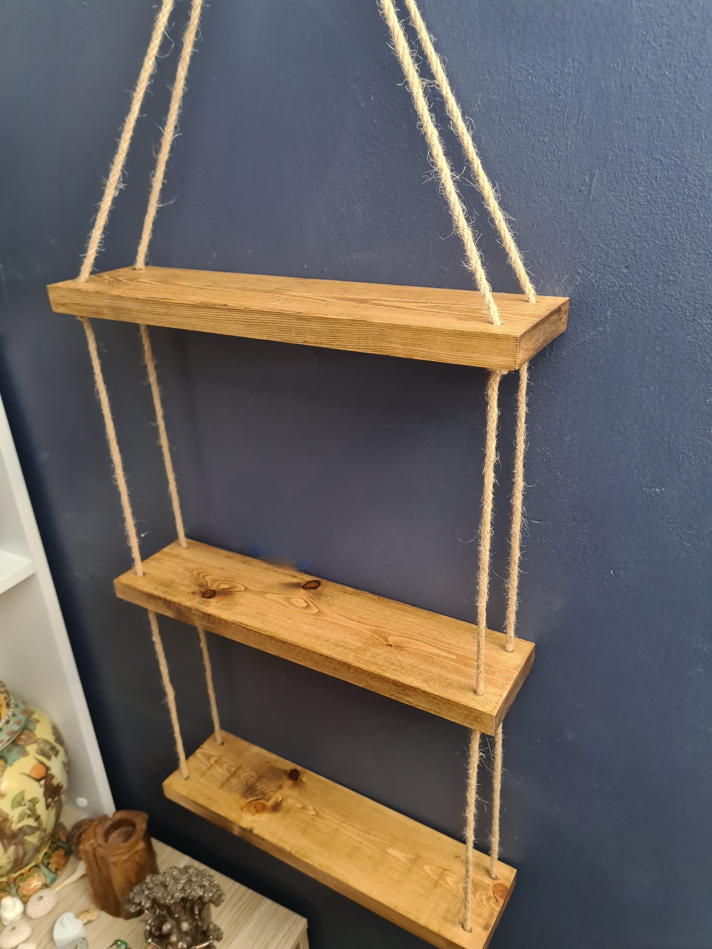 3 Tier Medium Oak